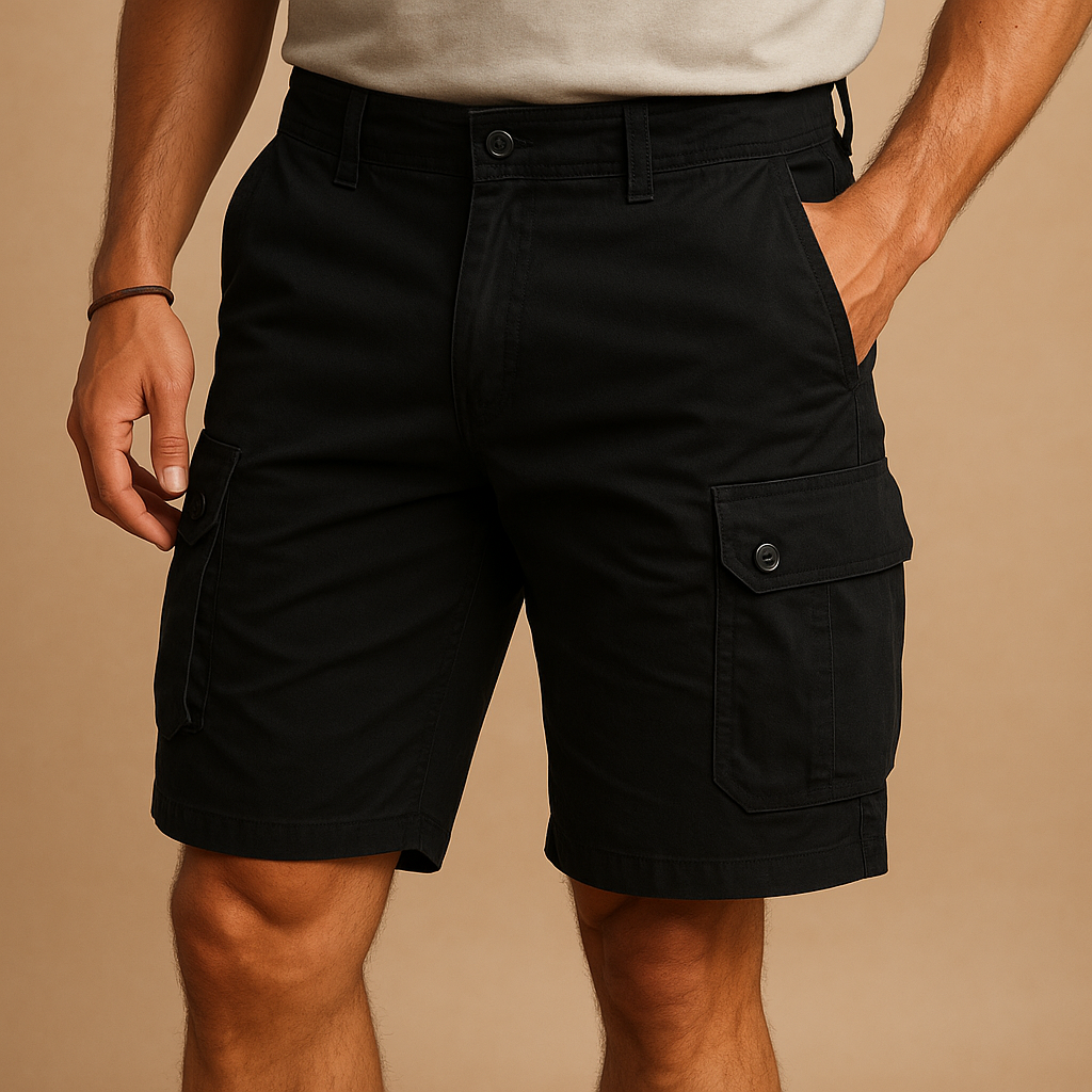 Atmungsaktive Cargoshorts aus Baumwolle mit Taschen | Mees-Zermatt Boutique