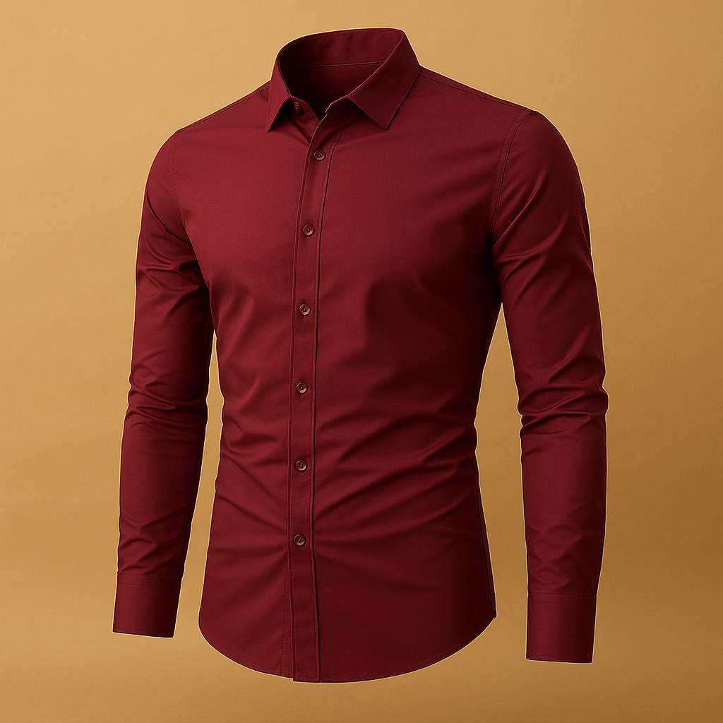 Atmungsaktives Slim Fit Herrenhemd mit Turndown-Kragen | Joris-Zermatt Boutique
