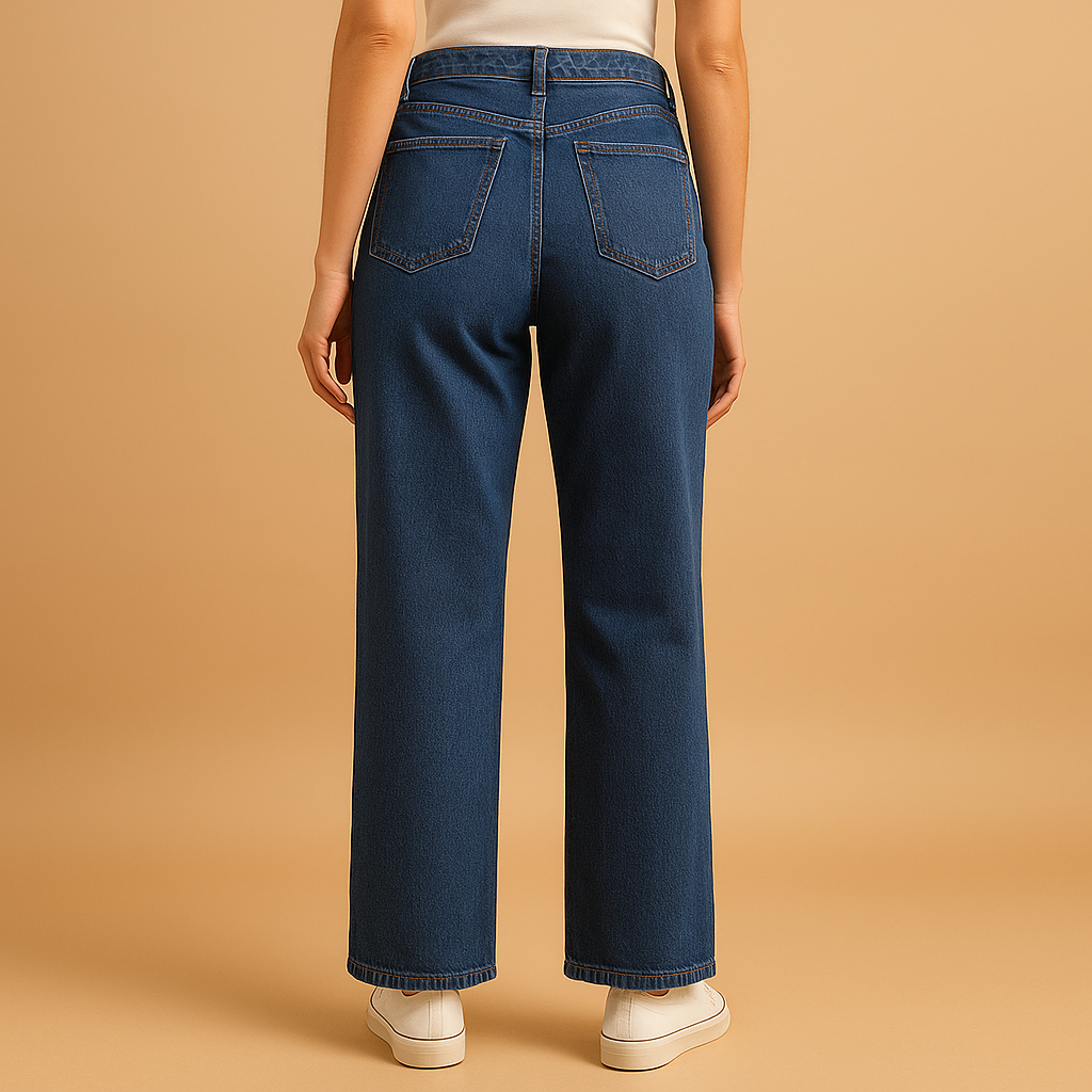 Baggy Jeans für Damen mit Hoher Taille und Lässigem Schnitt | Fleur-Zermatt Boutique