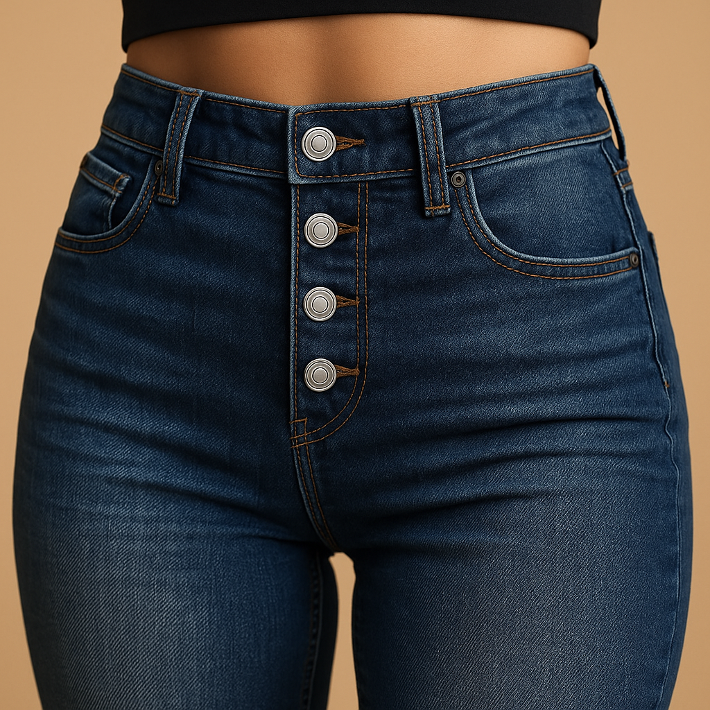 Baggy Jeans für Damen mit Hoher Taille und Lässigem Schnitt | Fleur-Zermatt Boutique