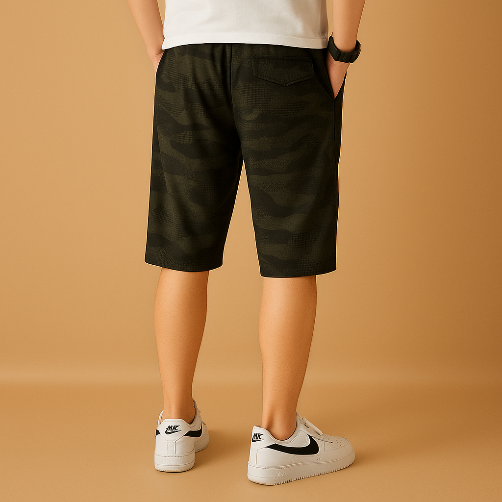 Bequeme Camouflage Cargo Shorts für Outdoor-Aktivitäten | Joris-Zermatt Boutique