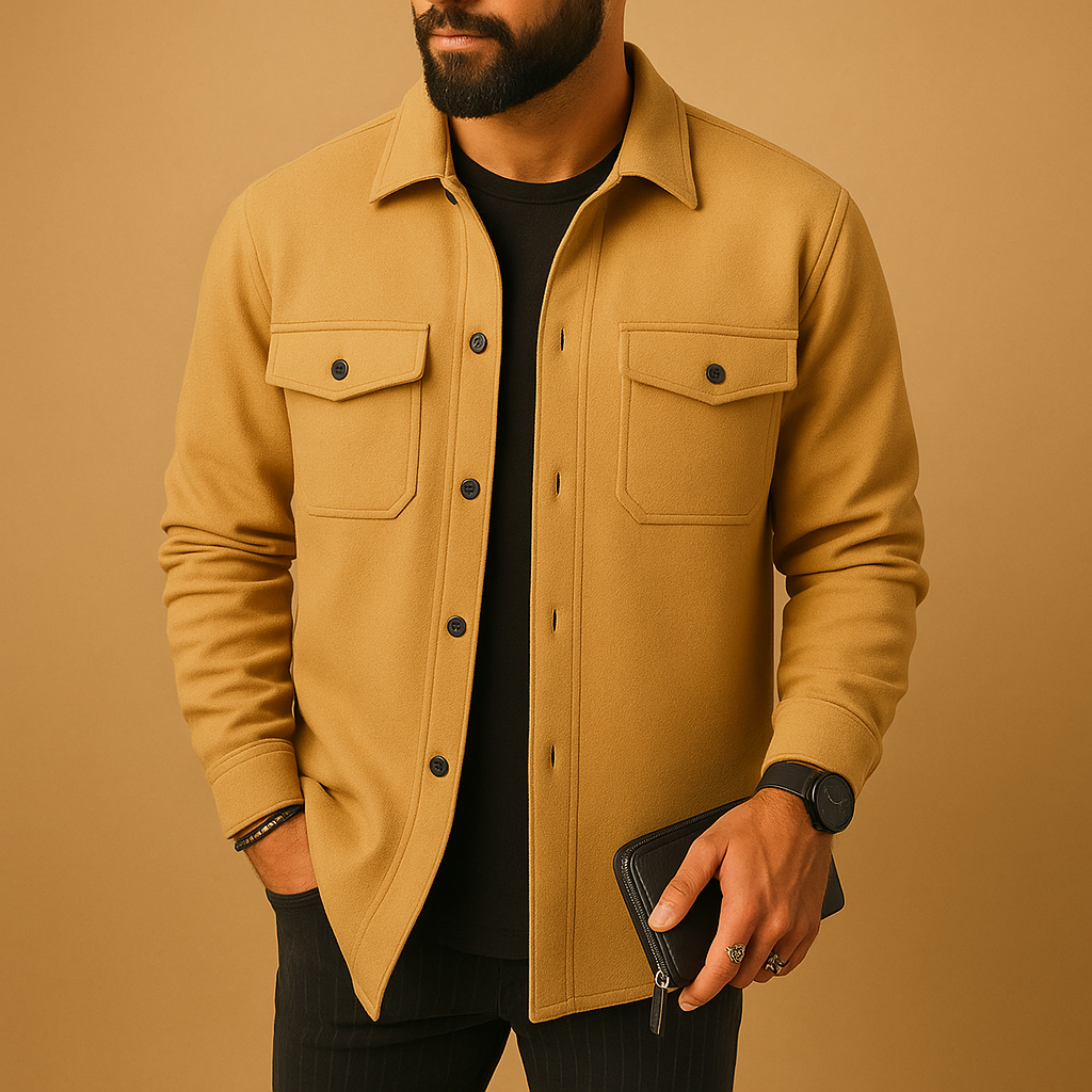 Bequeme Flanellbluse für Männer im lässigen Stil | Diego-Zermatt Boutique