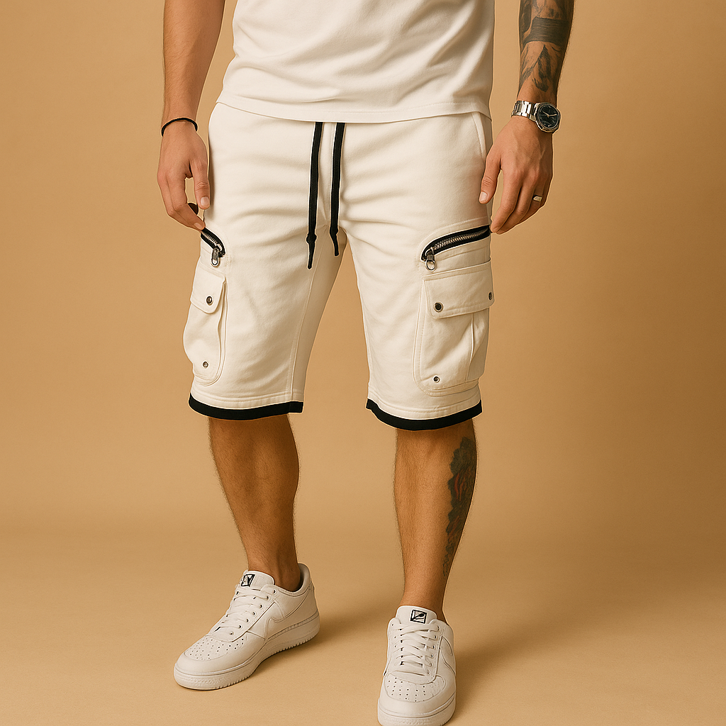 Bequeme Frachtshorts mit verstellbarem Zugkabel für Sommer | Matten-Zermatt Boutique