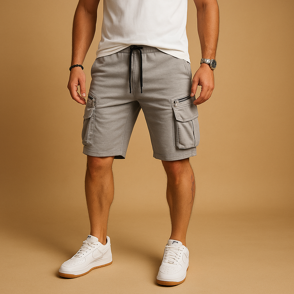 Bequeme Frachtshorts mit verstellbarem Zugkabel für Sommer | Matten-Zermatt Boutique