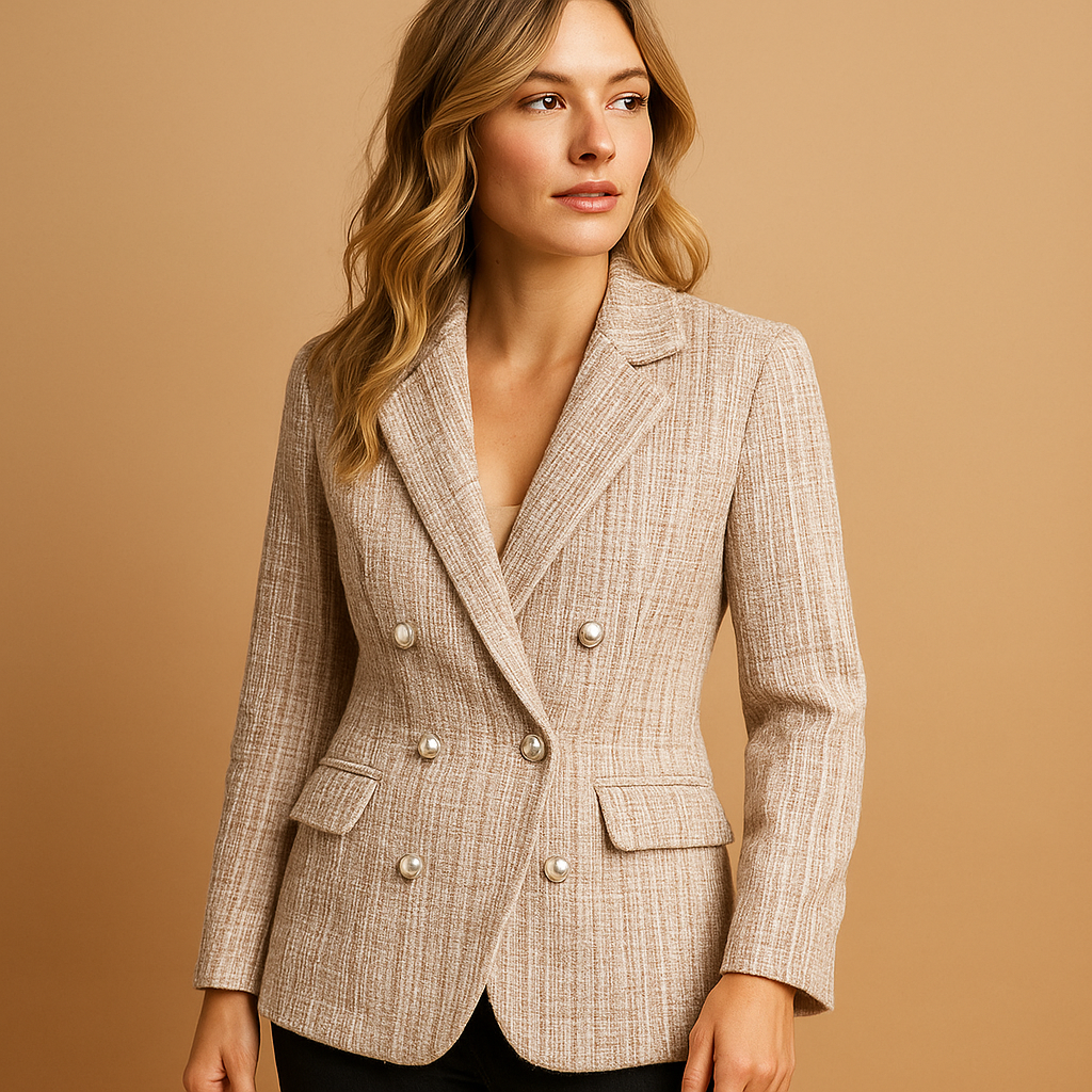 Blazer Damen mit Kariert und Maßgeschneiderter Passform | Myrte-Zermatt Boutique