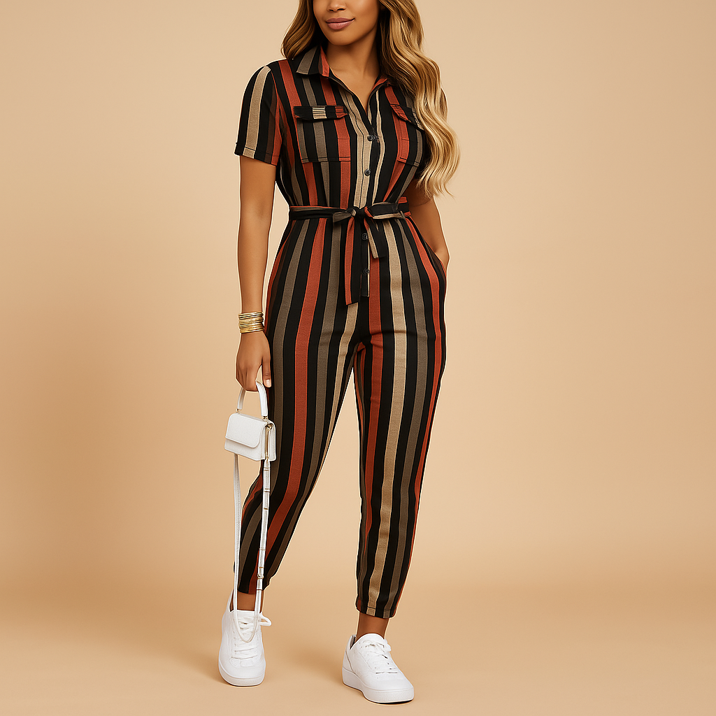 Damen Overall mit Knopfverschluss für elegante Anlässe | Elvira-Zermatt Boutique