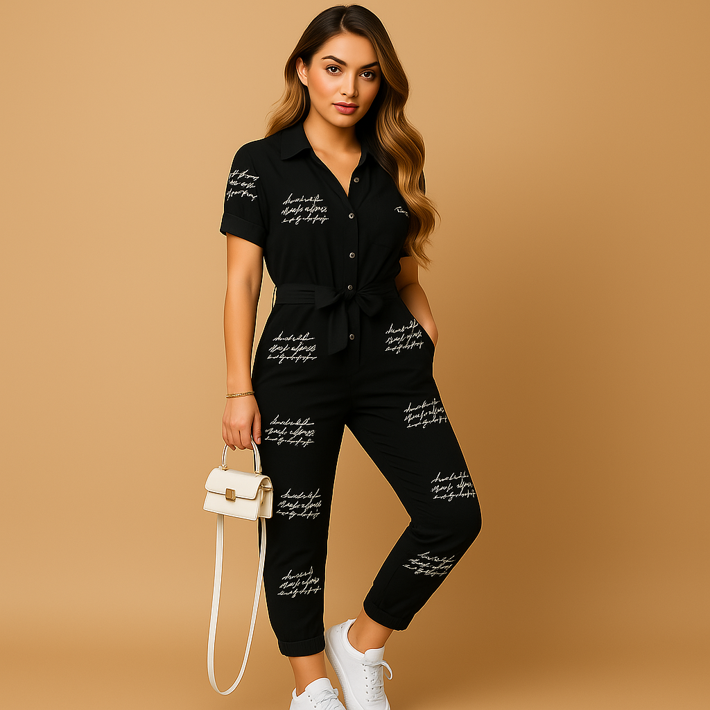 Damen Overall mit Knopfverschluss für elegante Anlässe | Elvira-Zermatt Boutique