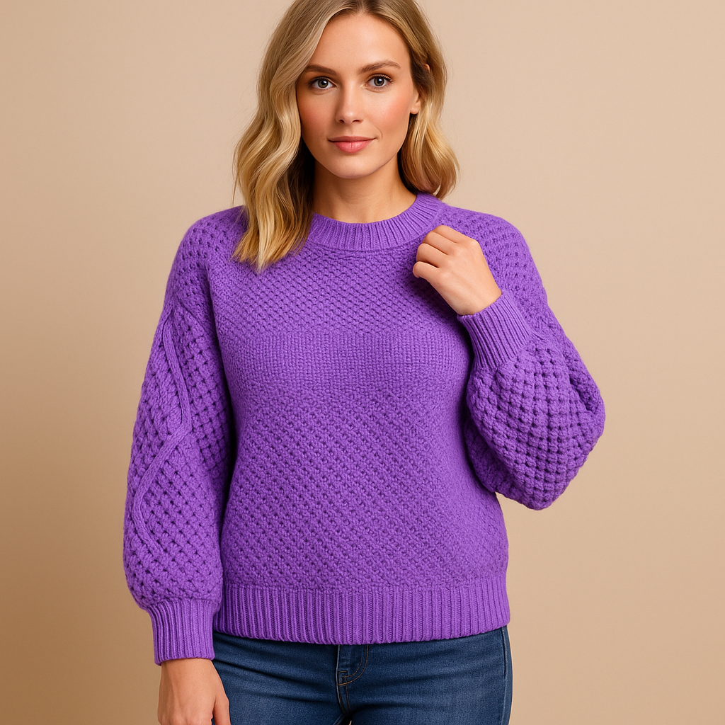 Damenpullover aus leichtem, warmen Strick mit zeitlosem Schnitt | Petra-Zermatt Boutique