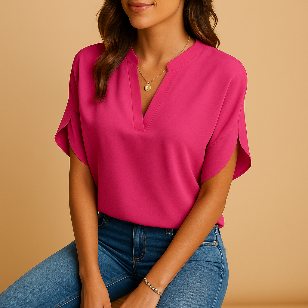 Elegante Bluse Damen aus atmungsaktivem Baumwollgemisch | Anna-Zermatt Boutique