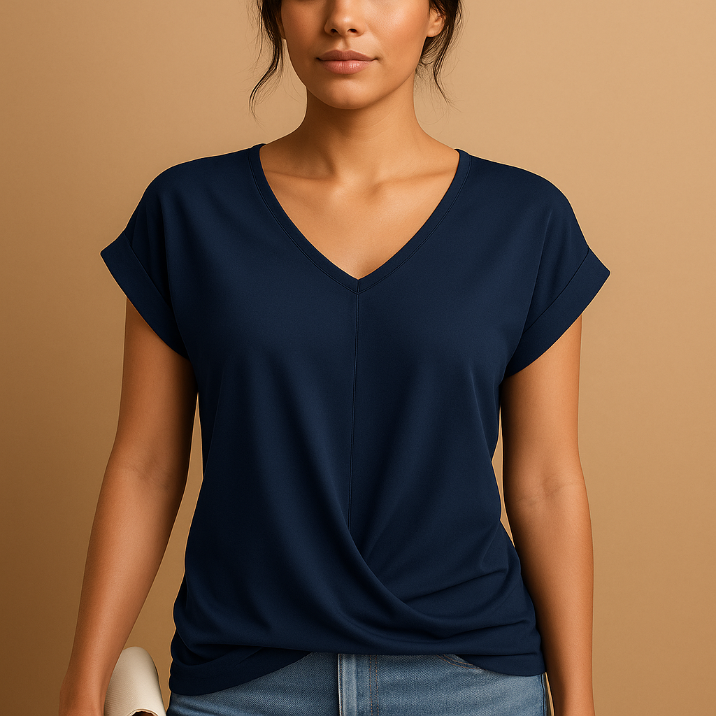 Elegante Bluse Damen mit V-Ausschnitt für stilvolle Looks | Joline-Zermatt Boutique