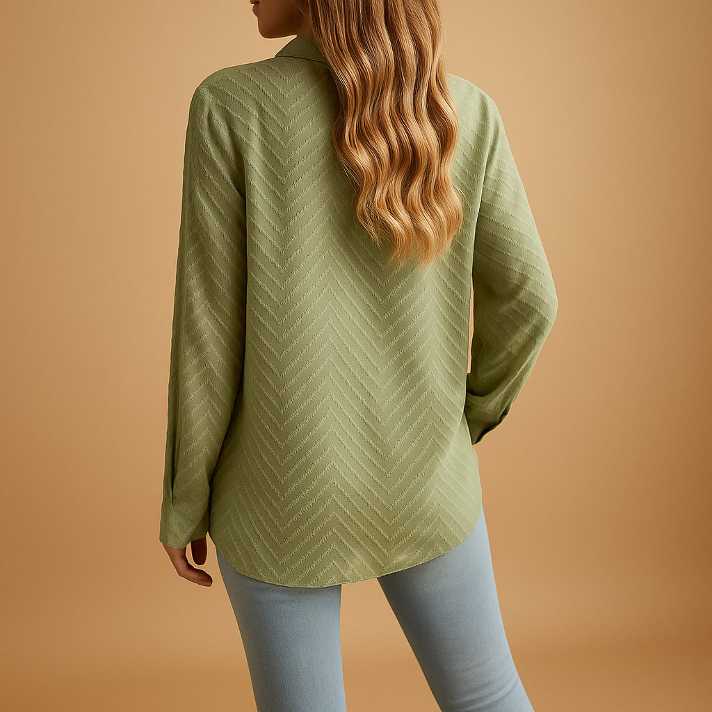 Elegante Bluse für Damen mit Knopfverschluss und Kragen | Maud-Zermatt Boutique