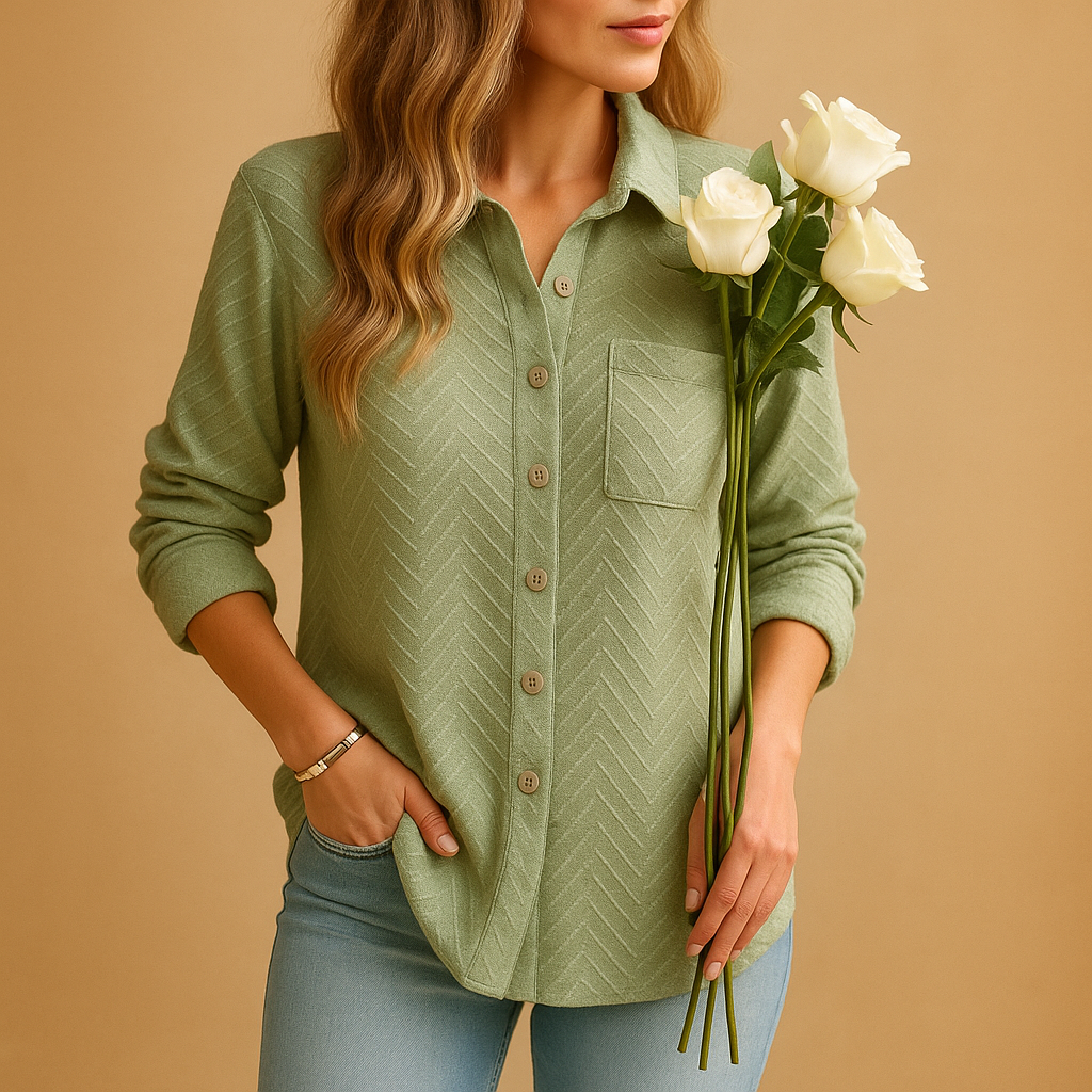 Elegante Bluse für Damen mit Knopfverschluss und Kragen | Maud-Zermatt Boutique