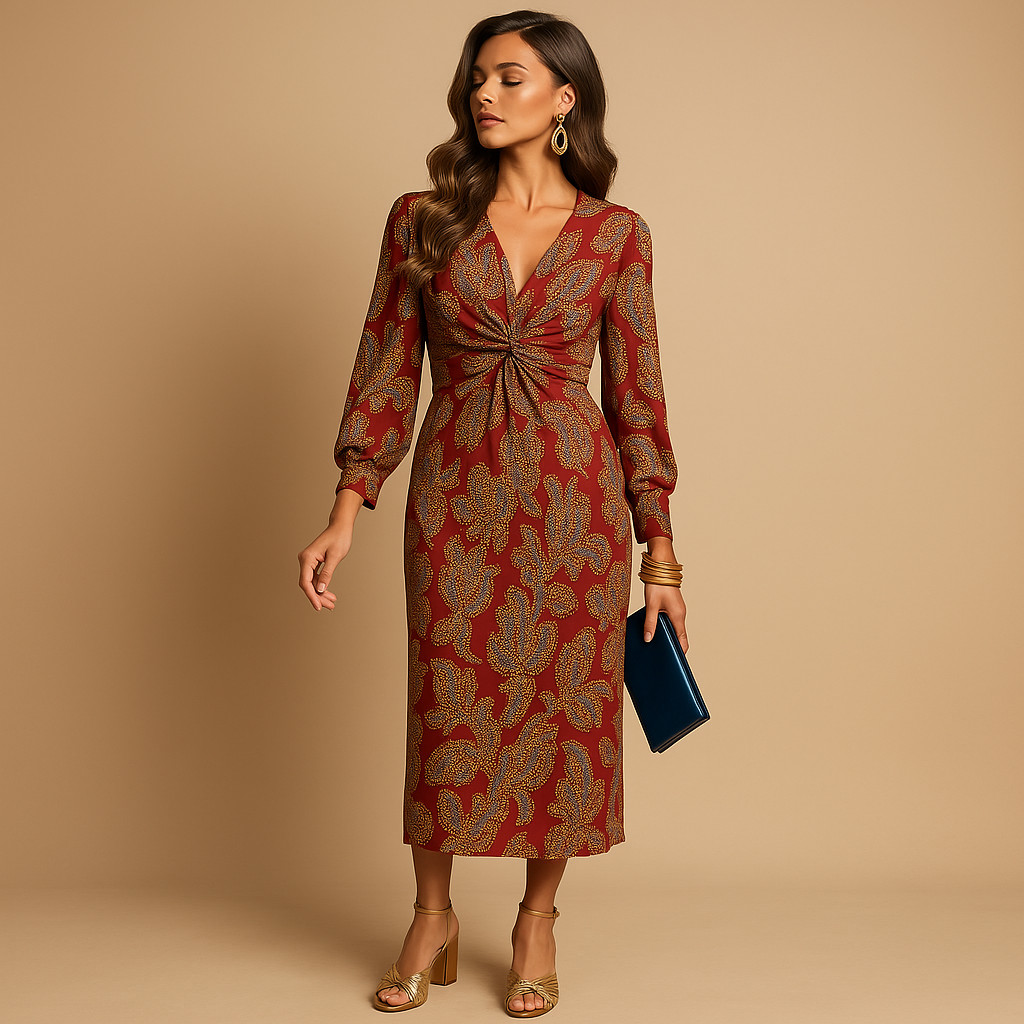 Festliches Damenkleid mit schmeichelnder Silhouette | Yara-Zermatt Boutique