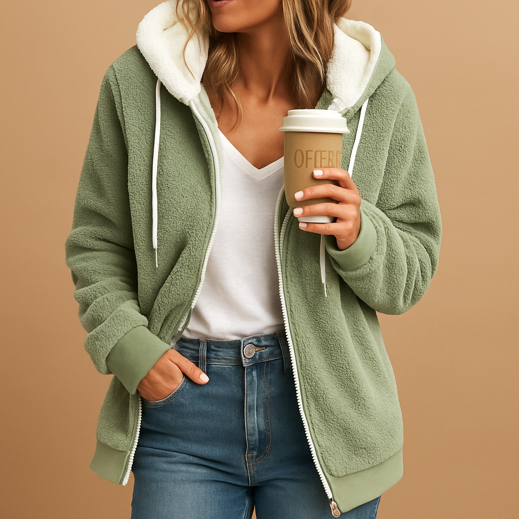 Fleecejacke Damen mit Kapuze für ultimativen Komfort | Tessa-Zermatt Boutique