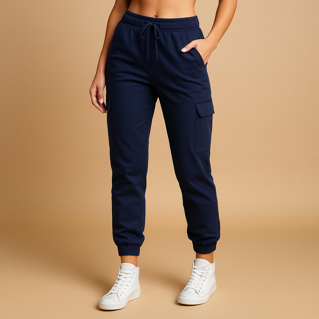 Hochtaillierte Frachtpants mit Stretchkomfort für Damen | Elvira-Zermatt Boutique