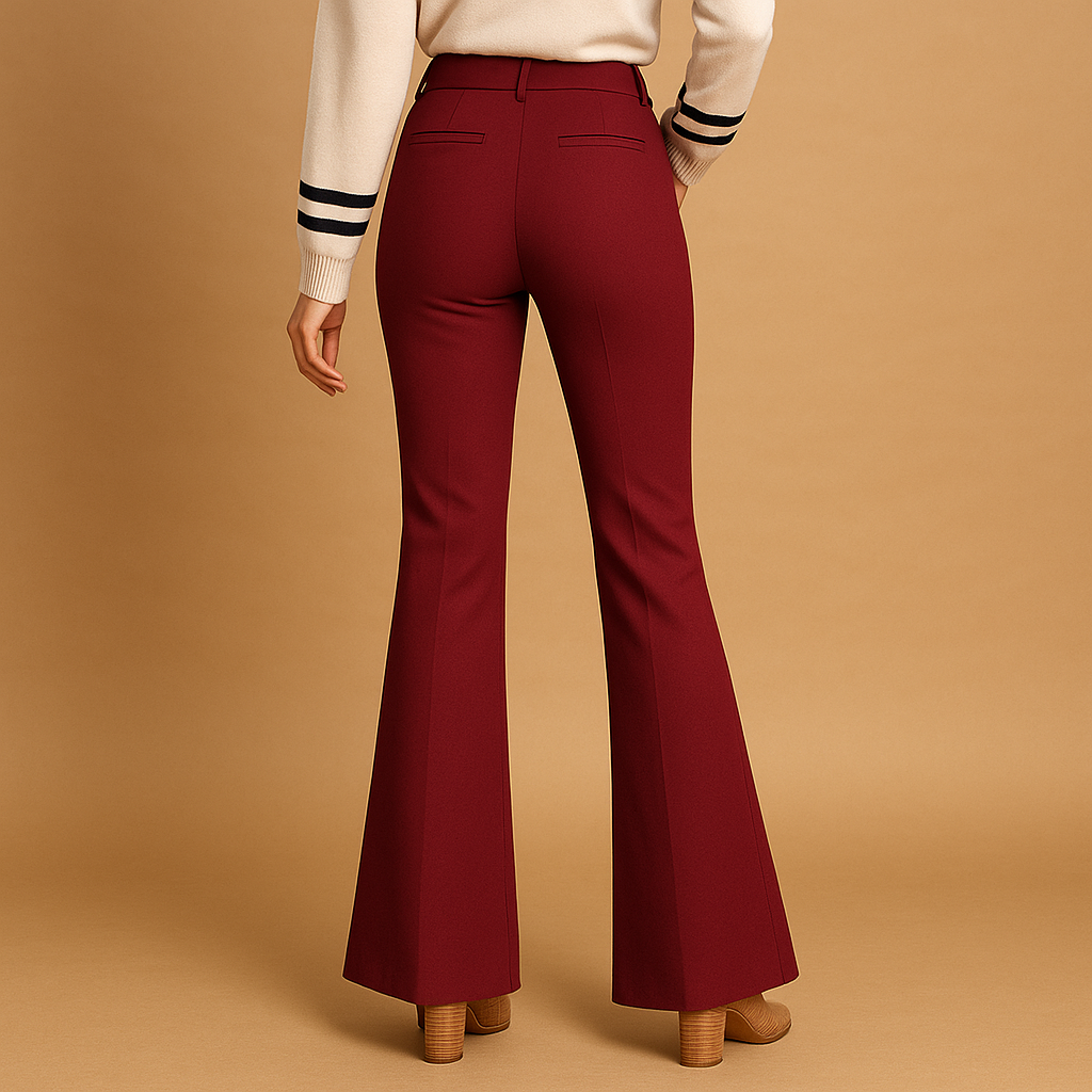 Hosen Damen mit Hoher Taille und Weiten Beinen | Renée-Zermatt Boutique