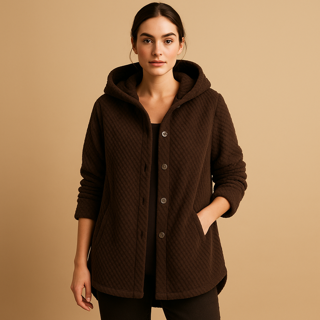 Jacke Damen Reversible Fleecejacke mit Kapuze | Bexley-Zermatt Boutique