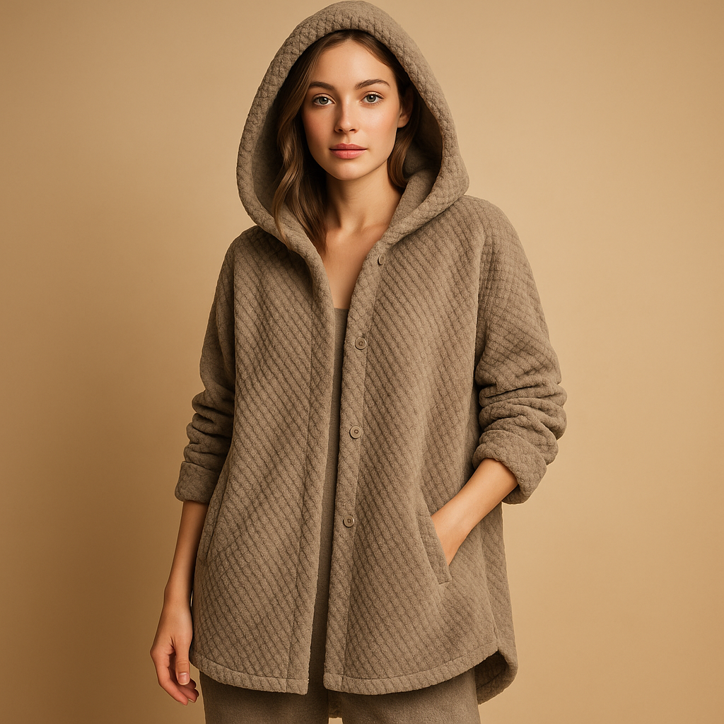 Jacke Damen Reversible Fleecejacke mit Kapuze | Bexley-Zermatt Boutique