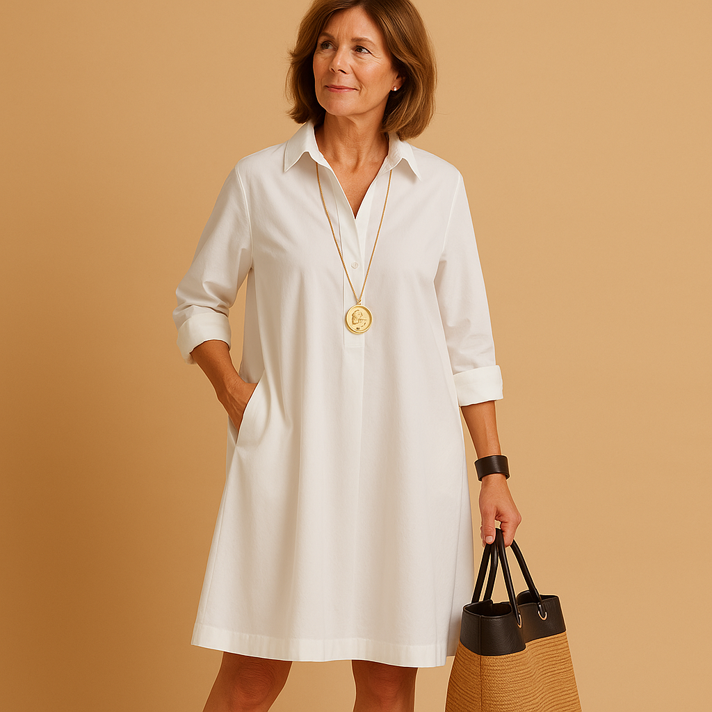 Kleider Damen Polokleid mit Stretch und Kragen für Komfort | Ylva-Zermatt Boutique