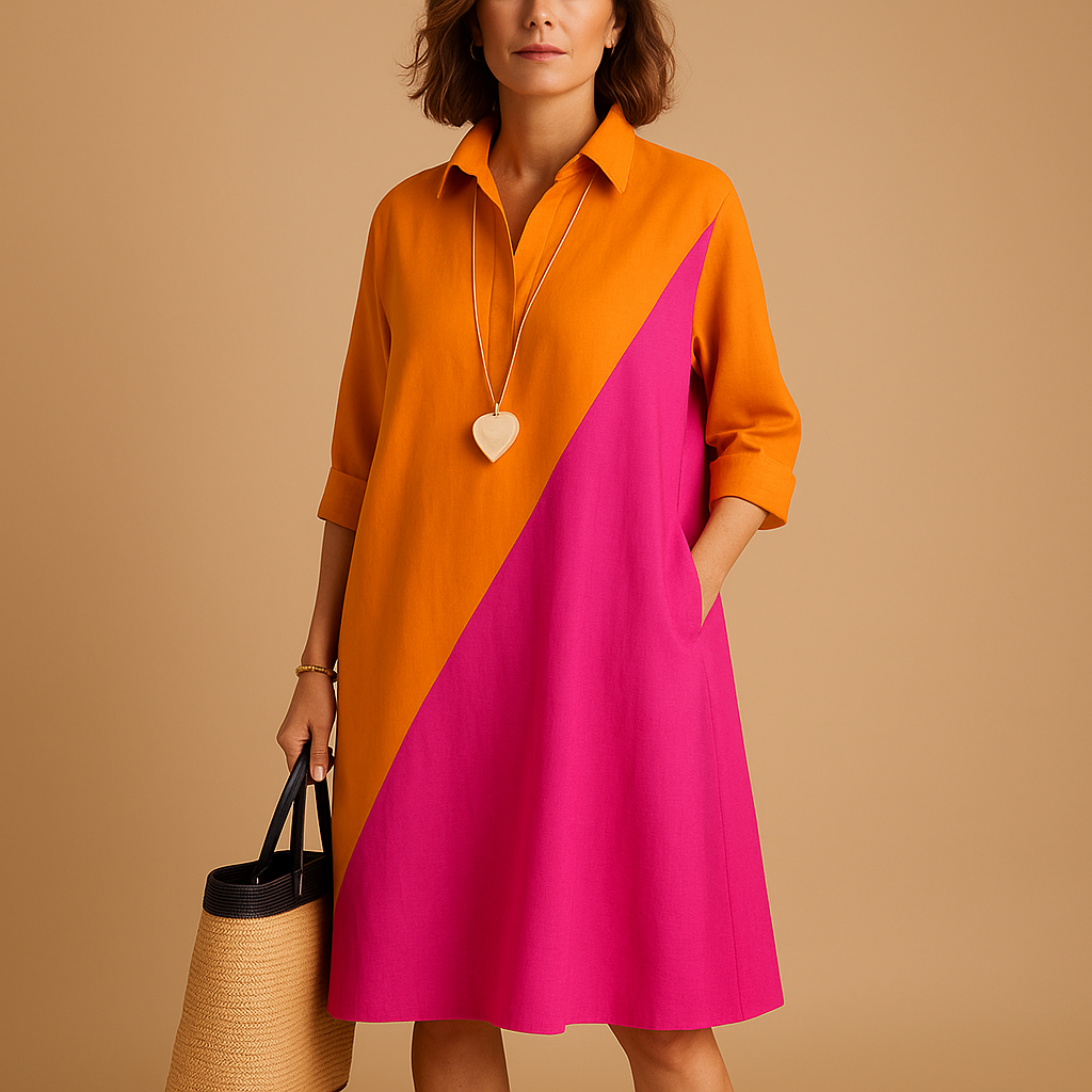 Kleider Damen Polokleid mit Stretch und Kragen für Komfort | Ylva-Zermatt Boutique