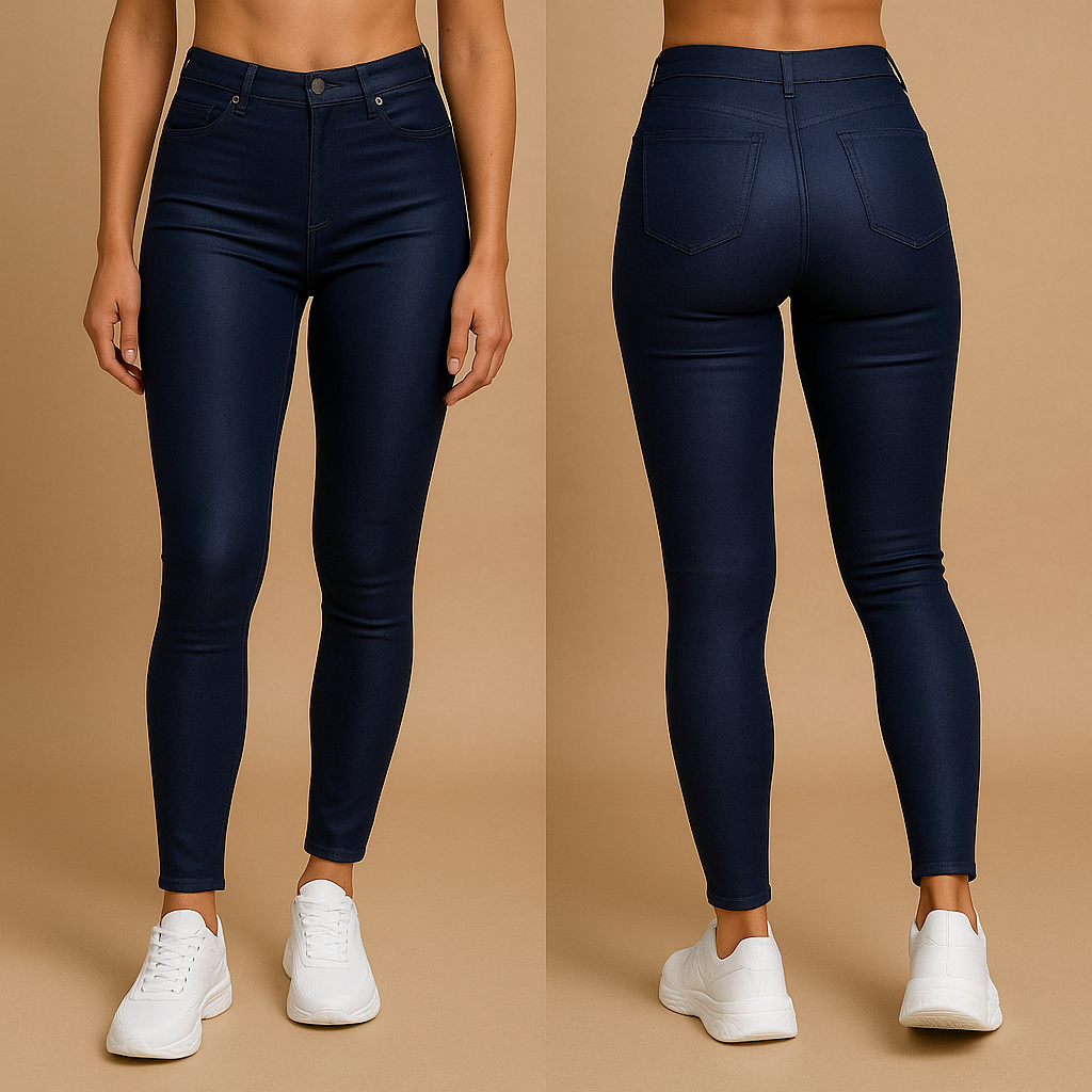 Lederhose Damen mit hohem Bund und schmaler Passform | Milou-Zermatt Boutique