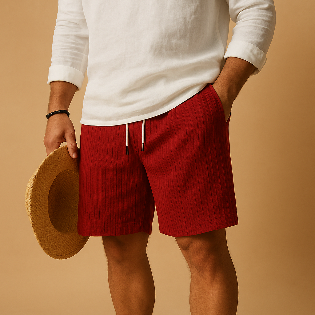 Leichte Leinenshorts mit elastischer Taille für Herren | Fedde-Zermatt Boutique