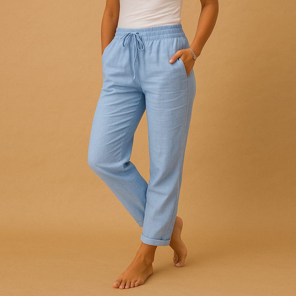 Leichte Sommerhose Damen mit elastischem Bund für Komfort | Mia-Zermatt Boutique