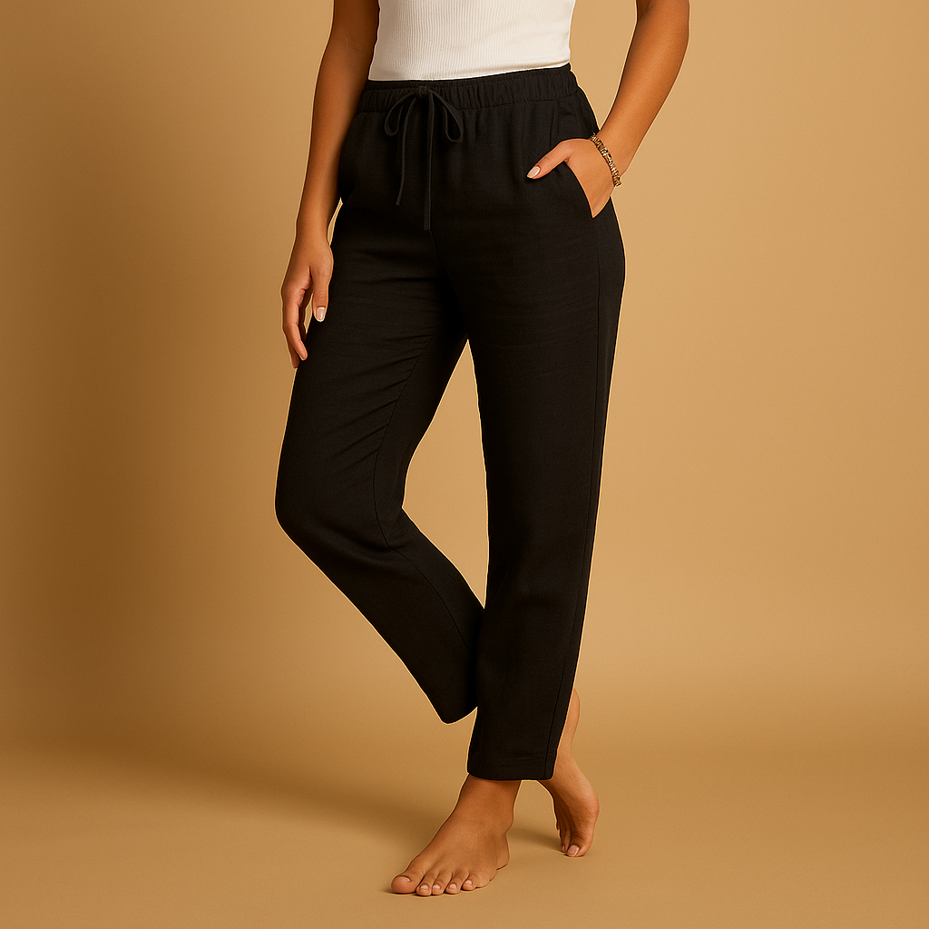 Leichte Sommerhose Damen mit elastischem Bund für Komfort | Mia-Zermatt Boutique