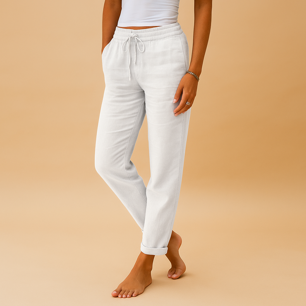 Leichte Sommerhose Damen mit elastischem Bund für Komfort | Mia-Zermatt Boutique