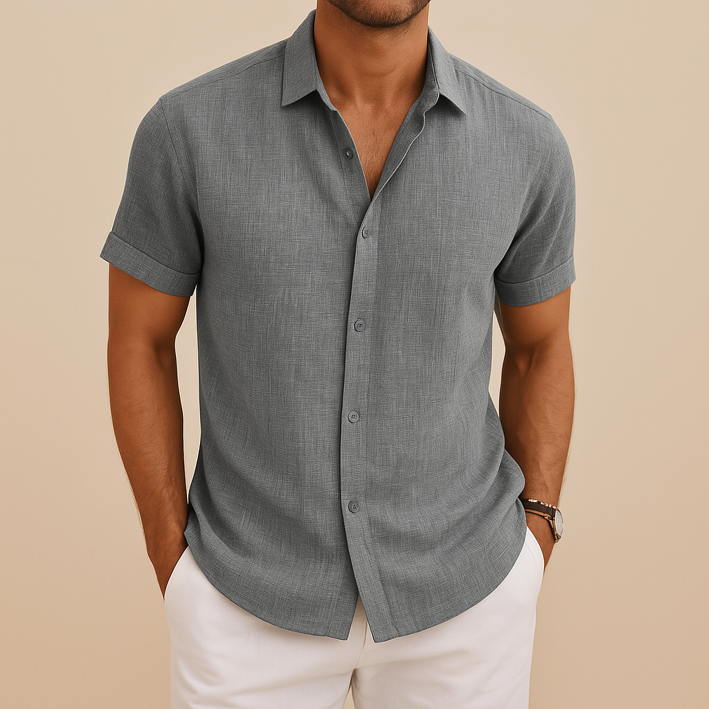 Leinenhemd Herren mit moderner Passform für stilvolle Looks | Niels-Zermatt Boutique