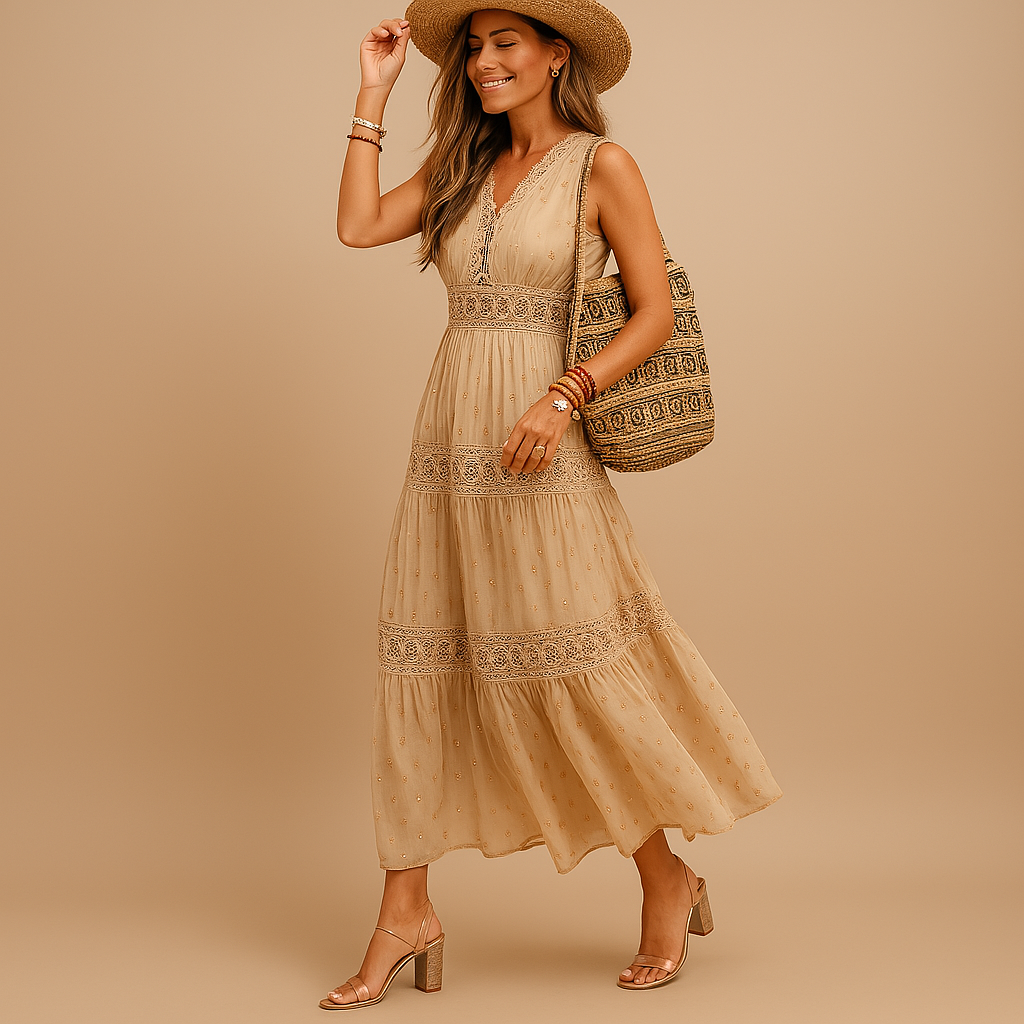 Luftiges Boho Sommerkleid für Damen im Ibiza-Stil | Lara-Zermatt Boutique
