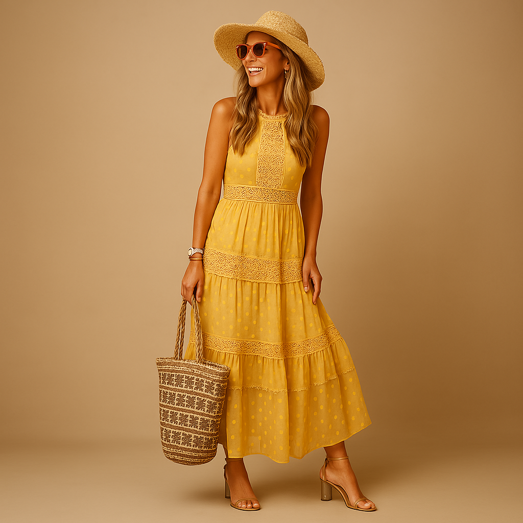 Luftiges Boho Sommerkleid für Damen im Ibiza-Stil | Lara-Zermatt Boutique