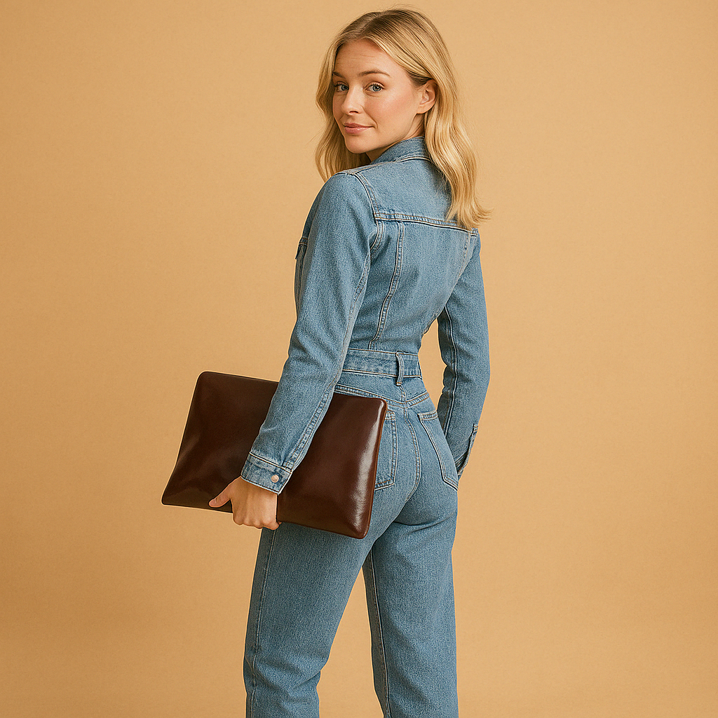Overall für Damen im lässigen Denim-Stil mit geraden Beinen | Lara-Zermatt Boutique
