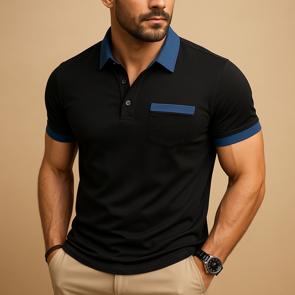 Poloshirt Herren aus atmungsaktivem Stoff in klassischer Passform | Raf-Zermatt Boutique
