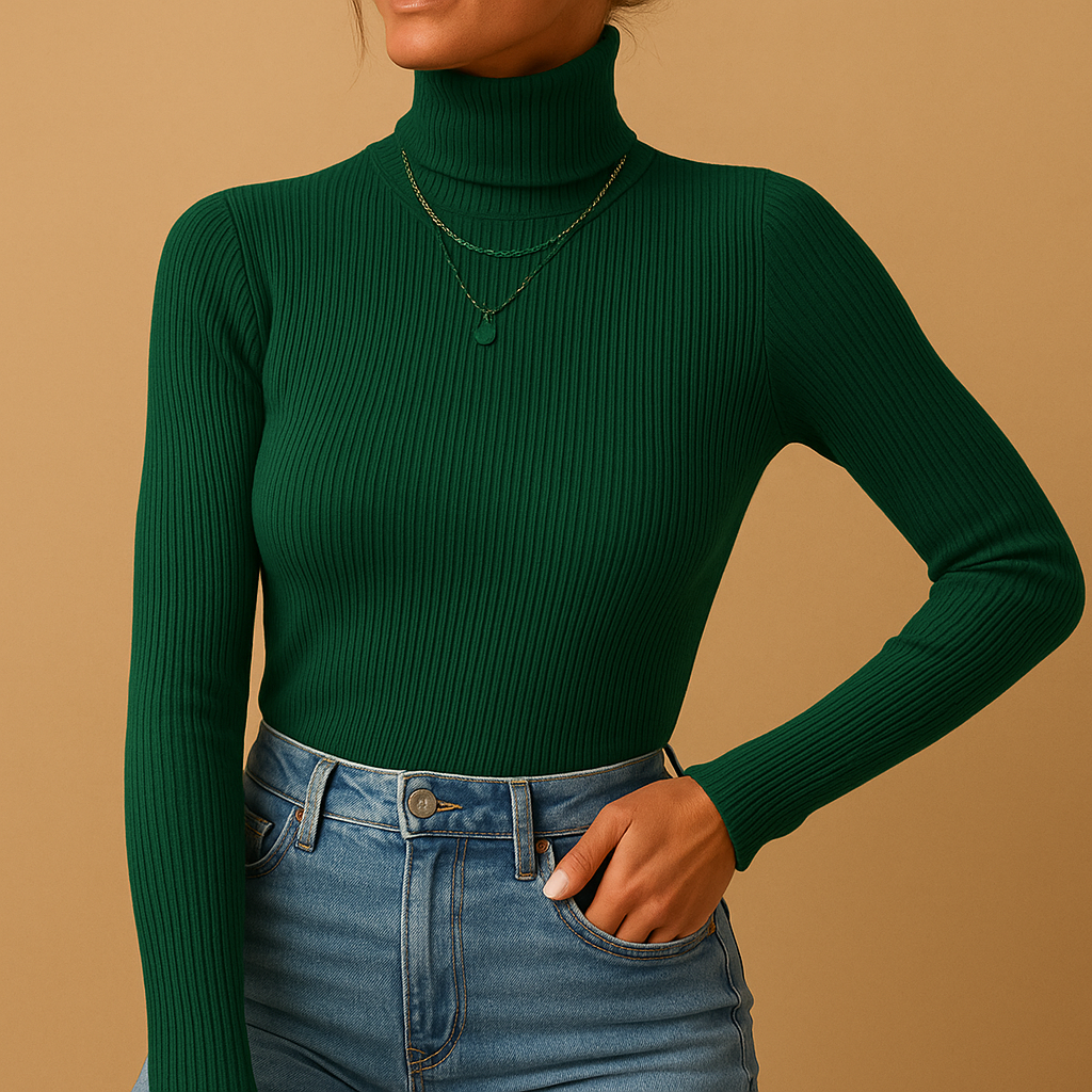 Rollkragenpullover für Damen aus Garn | Danica-Zermatt Boutique