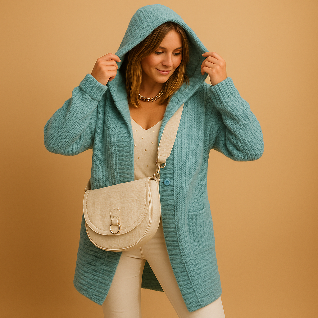 Strickjacke Damen mit Offener Front aus Weichem Strickstoff | Elara-Zermatt Boutique