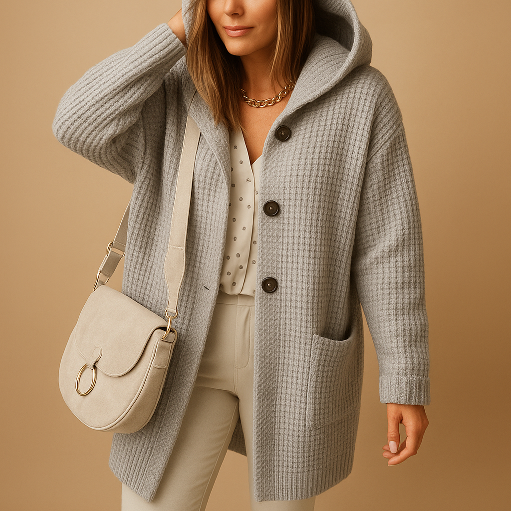 Strickjacke Damen mit Offener Front aus Weichem Strickstoff | Elara-Zermatt Boutique