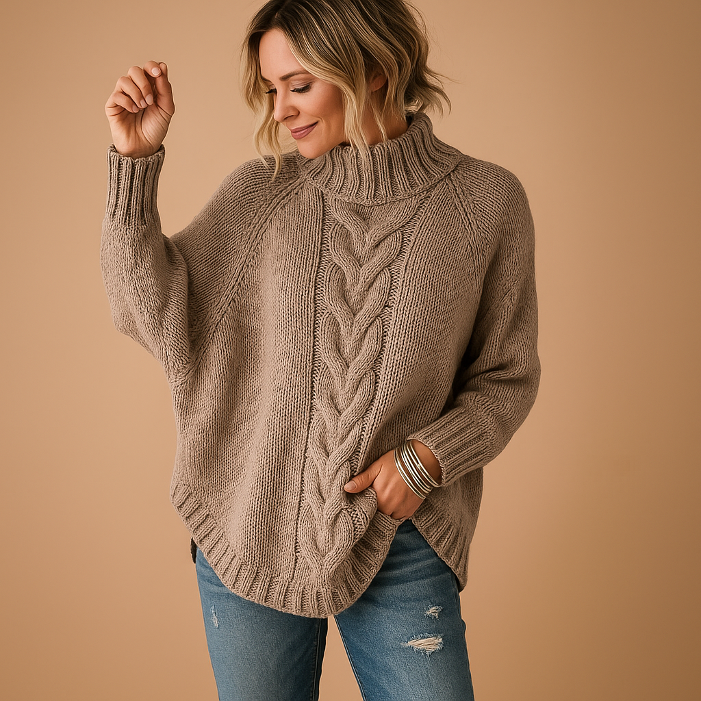 Strickpullover Damen in Langer, Klobiger Passform für Winter | Verica-Zermatt Boutique