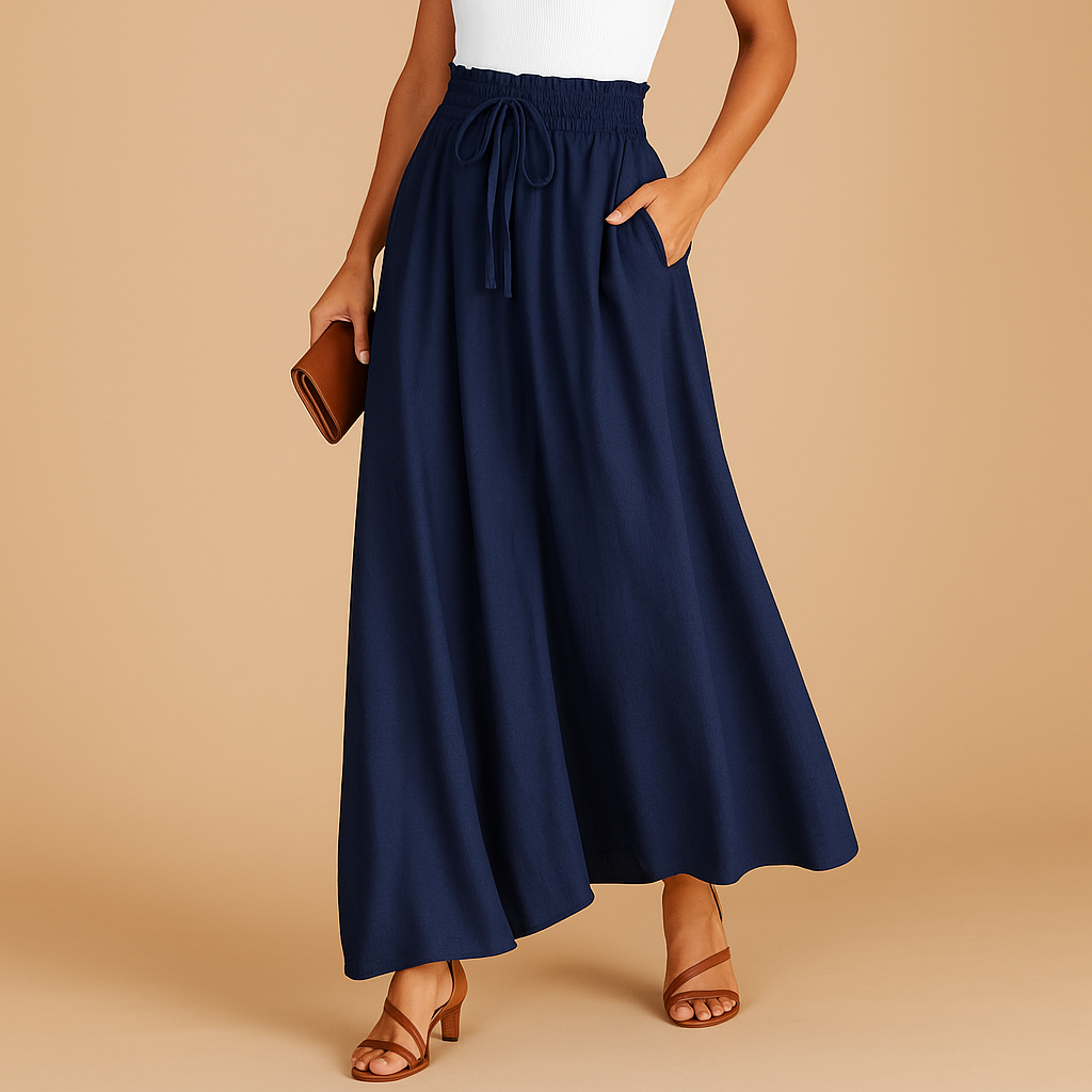 Weite Hosen Damen mit Hoher Taille für Elegante Silhouette | Yara-Zermatt Boutique