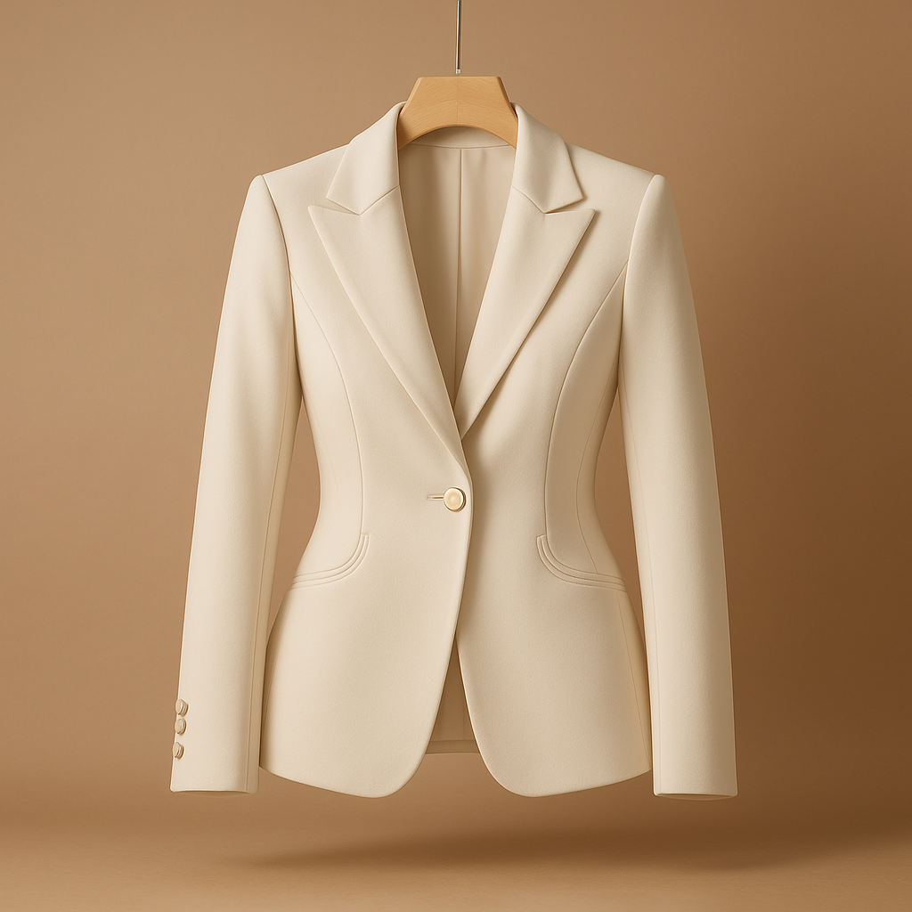 Eleganter Slim Fit Blazer mit Umkehrhalskragen für Damen | Jasmin-3