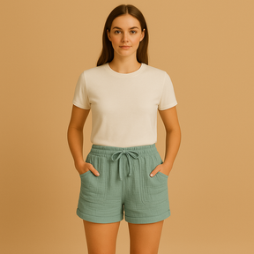 Atmungsaktive Leinenshorts für Damen in komfortabler Passform | Lotte-Zermatt Boutique