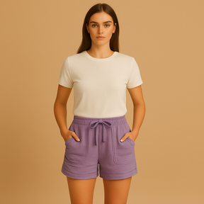 Atmungsaktive Leinenshorts für Damen in komfortabler Passform | Lotte-Zermatt Boutique