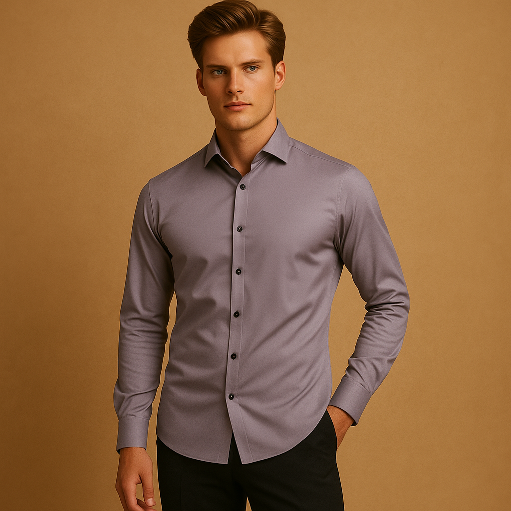 Atmungsaktives Herrenhemd Slim Fit mit Stretch für höchsten Komfort | Ruben-Zermatt Boutique