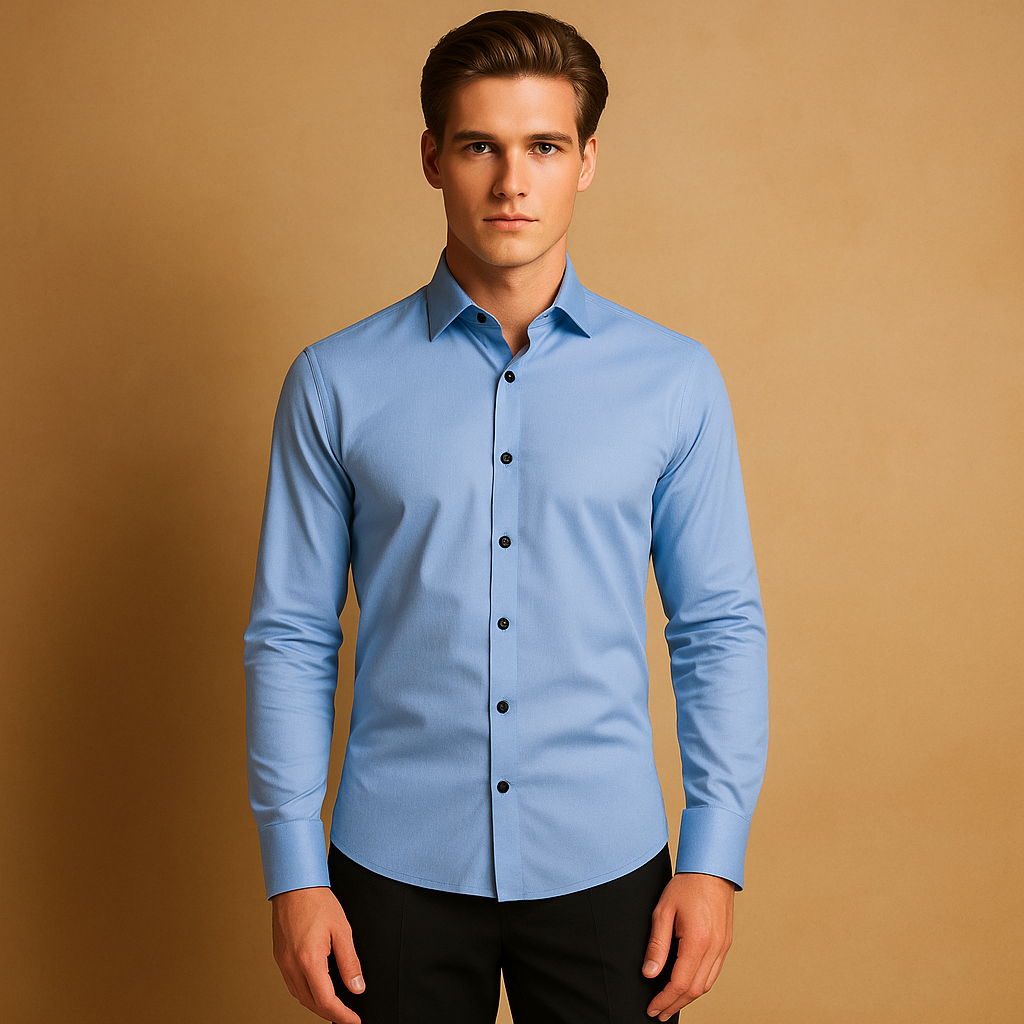 Atmungsaktives Herrenhemd Slim Fit mit Stretch für höchsten Komfort | Ruben-Zermatt Boutique