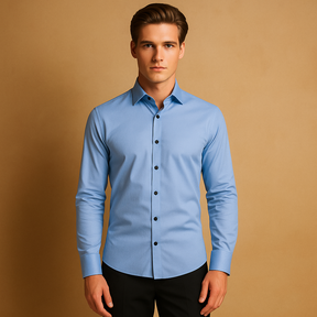 Atmungsaktives Herrenhemd Slim Fit mit Stretch für höchsten Komfort | Ruben-Zermatt Boutique