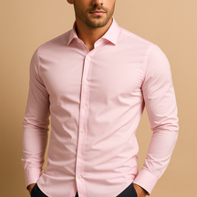 Atmungsaktives Slim Fit Herrenhemd mit Turndown-Kragen | Joris-Zermatt Boutique