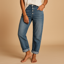 Baggy Jeans für Damen mit Hoher Taille und Lässigem Schnitt | Fleur-Zermatt Boutique