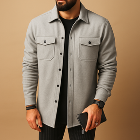 Bequeme Flanellbluse für Männer im lässigen Stil | Diego-Zermatt Boutique