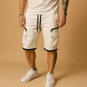 Bequeme Frachtshorts mit verstellbarem Zugkabel für Sommer | Matten-Zermatt Boutique