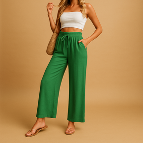 Bequeme Hohe Taille Loungehose für Stilvolle Entspannung | Benthe-Zermatt Boutique
